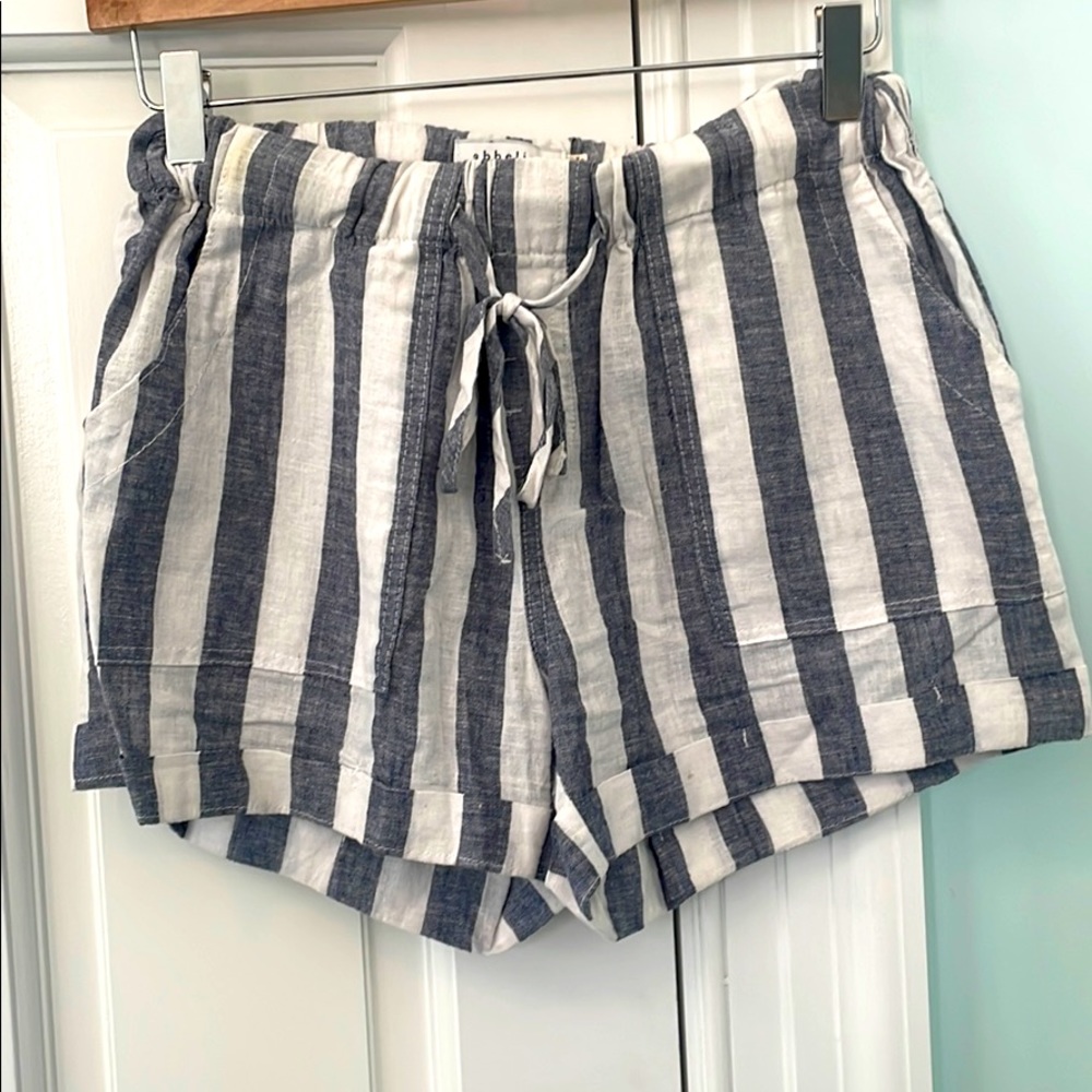 Linen Stripped Shorts